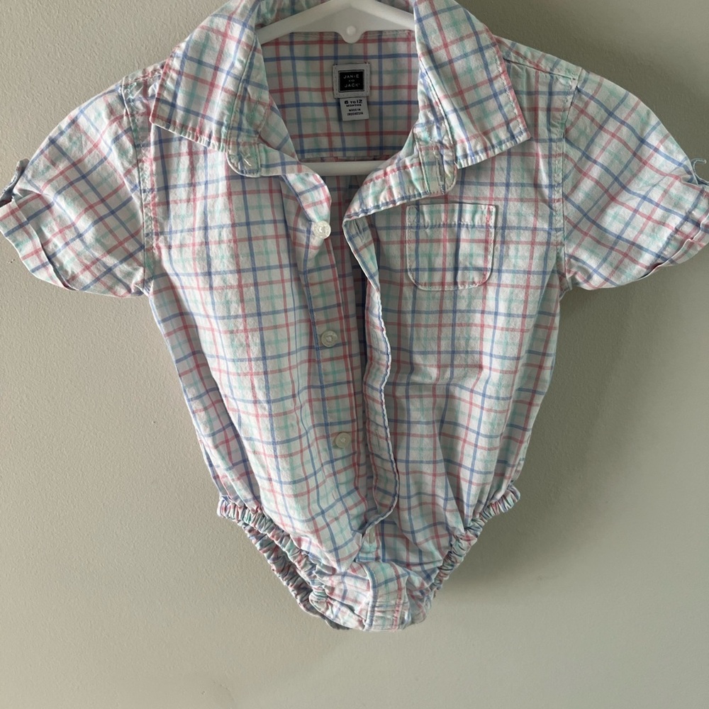 Janie and Jack, button down onesie